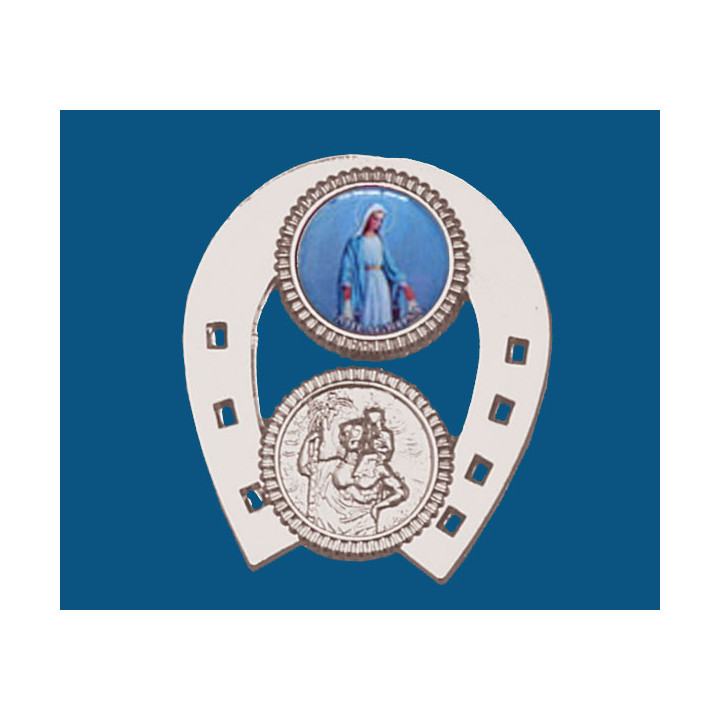 Mod.700 Placa coche herradura V. Milagrosa-S. Cristóbal
