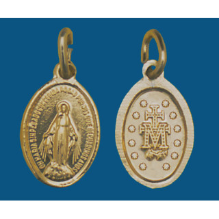 Medalla pequeña de aluminio dorada. Bolsa de 200 uds.(15mm) Mod.11