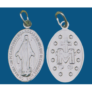 Medalla grande de aluminio en blanco. Bolsa de 200 uds.(22mm) Mod.16