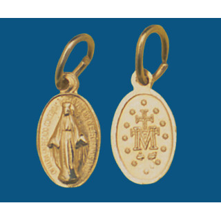 Medalla pequeña latón con baño de oro. Bolsa 200 uds.(11mm) Mod.21