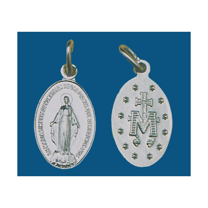 Medalla mediana de aluminio en blanco. Bolsa de 1000 uds.(18mm) Mod.14