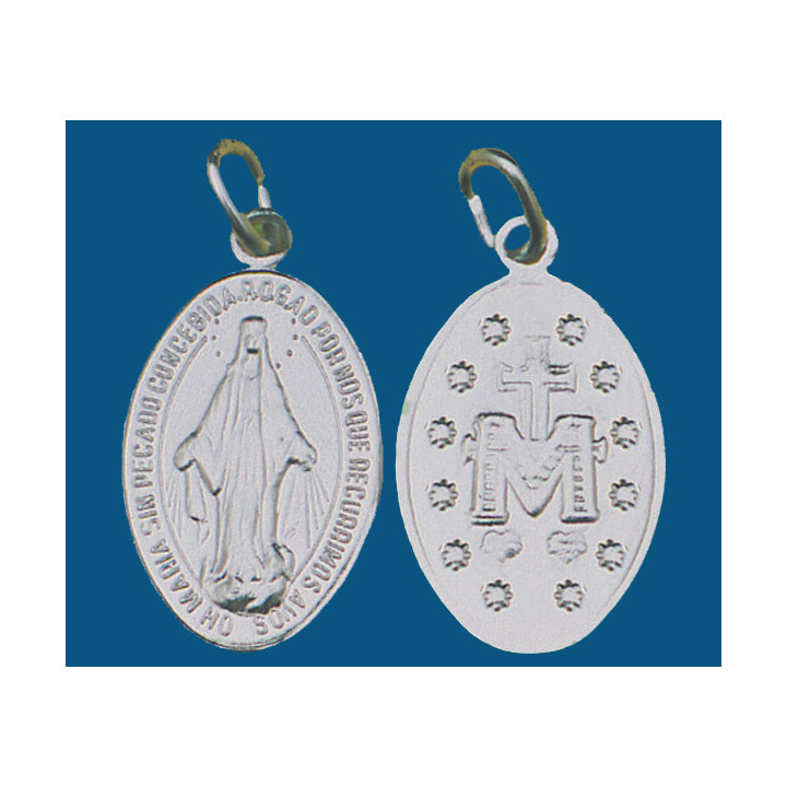 Medalla grande de aluminio en blanco. Bolsa de 1000 uds.(22mm) Mod.16