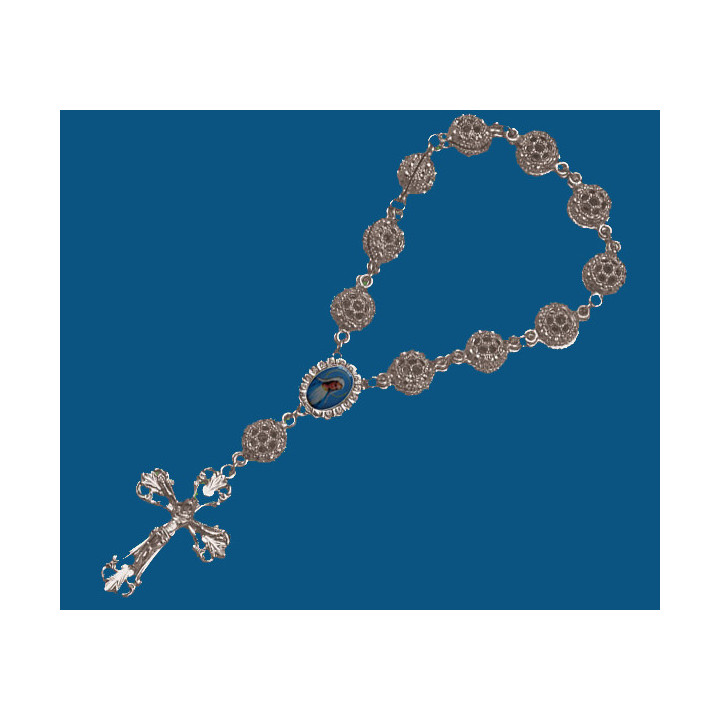 Mod.279 Rosario bolas caladas.(21cm)