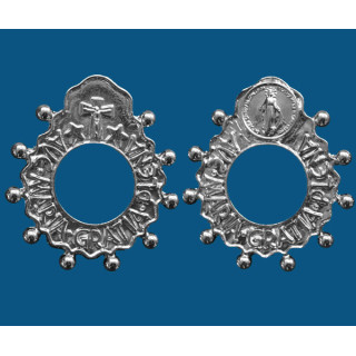 Mod.530 Rosario de dedo en níquel V. Milagrosa.(40mm)