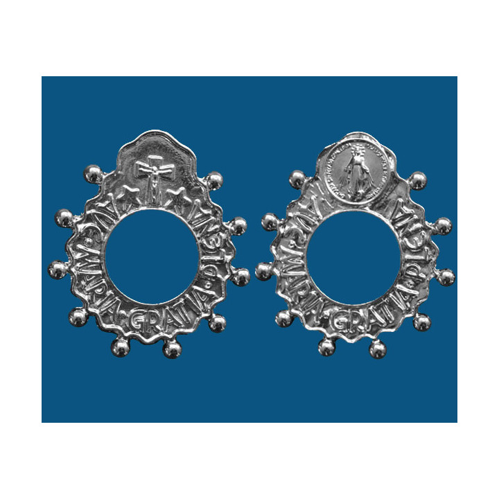 Mod.530 Rosario de dedo en níquel V. Milagrosa.(40mm)
