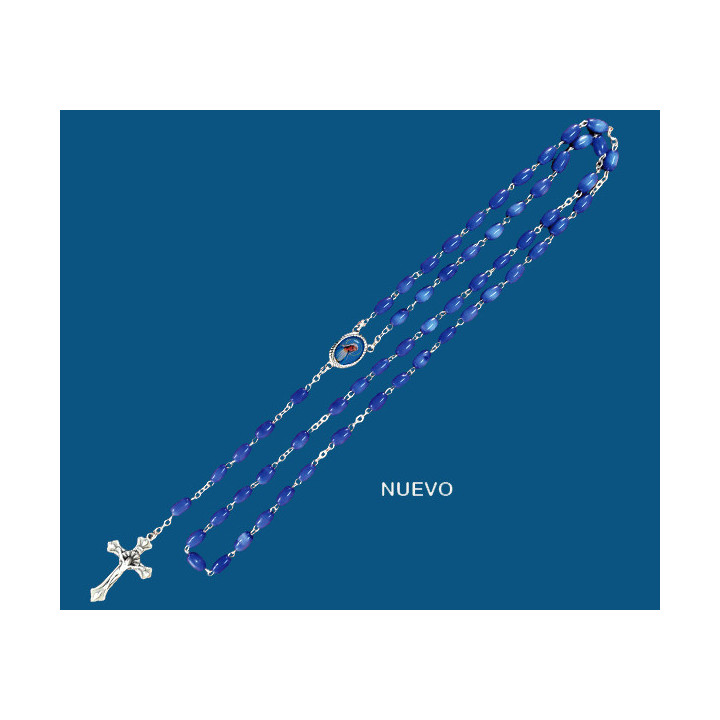 Mod.544 Rosario Ojo de Gato Ovalado V. Milagrosa.(49cm)