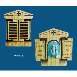 Mod.750 Ventana con imán V. Milagrosa.(6cmx6cm)