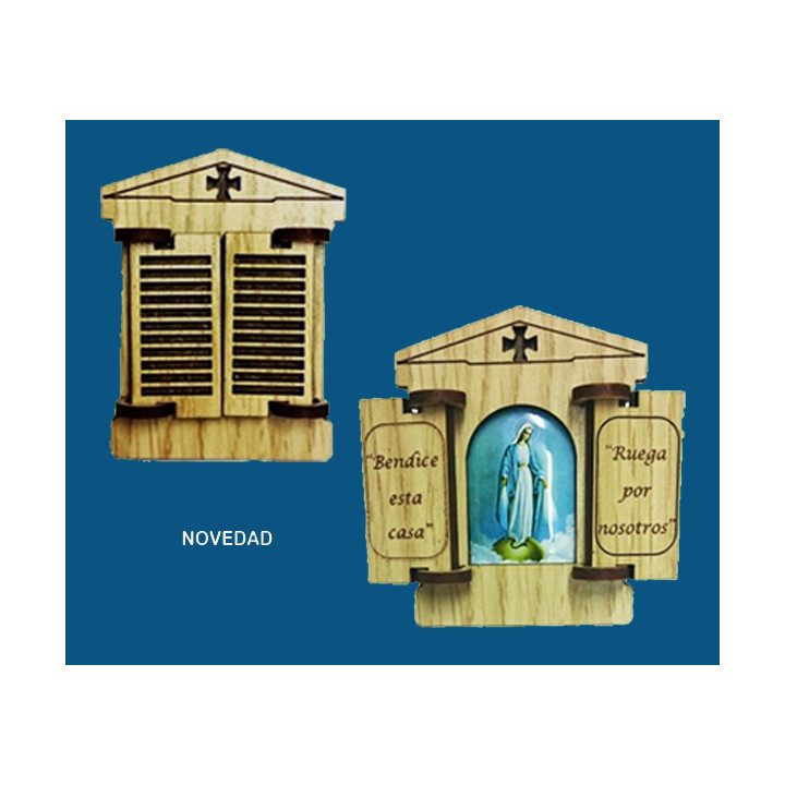 Mod.750 Ventana con imán V. Milagrosa.(6cmx6cm)
